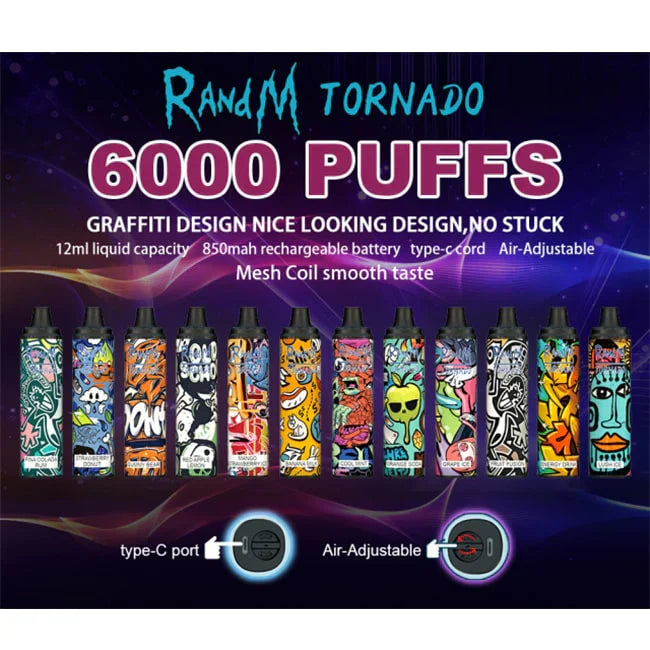Tornado R&M Disposable Pina Colada Rum (6000 Puffs)