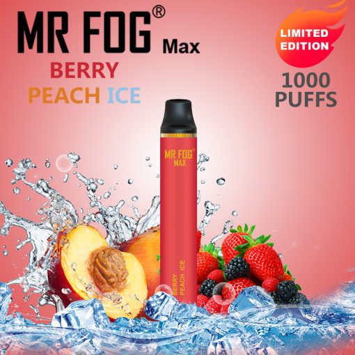 MR FOG Max Disposable Berry Peach Ice (1000 Puffs)